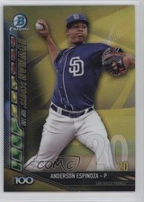 2017 Bowman Chrome Scouts Top 100 Gold Refractor 40/50 Anderson Espinoza 2f9