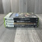 Call of Duty Xbox 360 Lot (4) Black Ops 1+3 + modern Warfare2 ,World at War