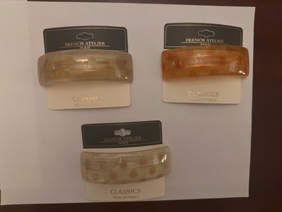French Atelier Curved Rectangle Volume Hair Barrette