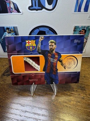 2024-25 Topps 125 Years Anniv. Barcelona LIONEL MESSI Game Used Net Camp Nou /25