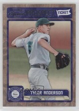 2011 Playoff Contenders Prospect Tickets Crystal Collection Tyler Anderson 7l6