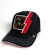 GOORIN BROS. The Farm Horse Power HP Snapback Trucker Hat Cap Black Red 101-2463