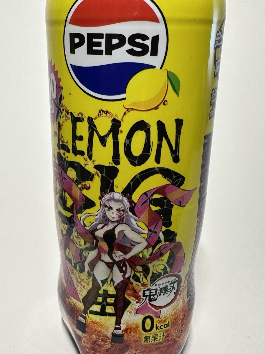 DEMON SLAYER PEPSI LEMON BIG ZERO SODA *2 JAPANESE LIMITED EDITION