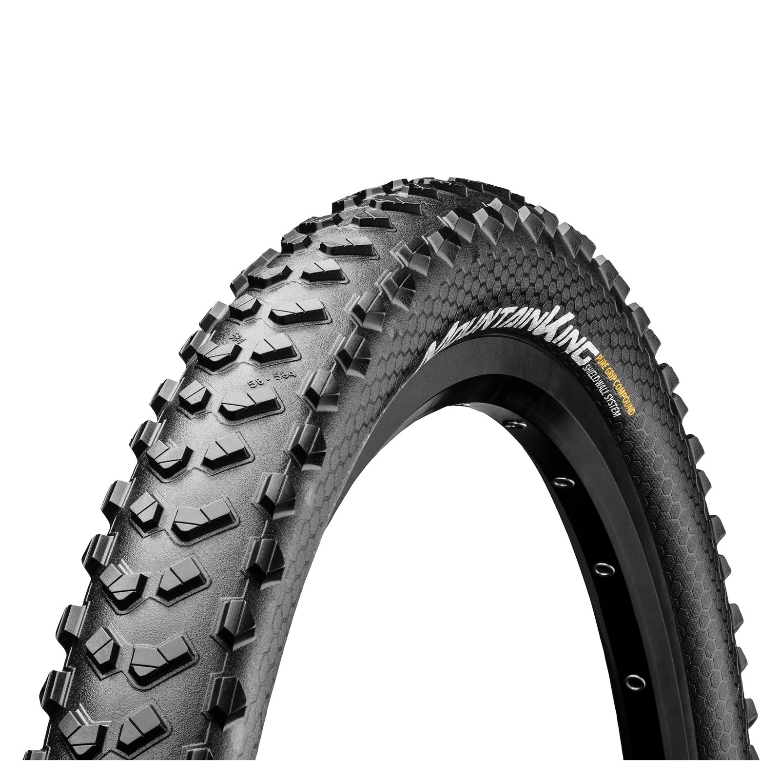 Continental Mountain King Shieldwall Tyre Foldable Puregrip Compound Black/Black