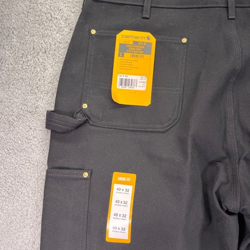 Carhartt Double Front Pants Men 40x32 Duck Canvas Loose Fit Utility Workwear B01 - Picture 7 of 15