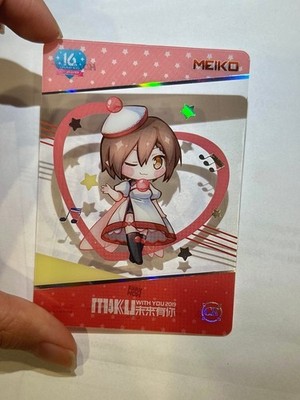 C06 hatsune miku vocaloid chibi MEIKO collectible clear trading card tcg CR