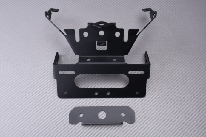 Support de plaque G310GS avec feu LED transparent et catadioptre intégré complet - 3