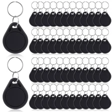 100 Pcs NFC Tags Keytags NFC Key Keychain Business Card Commercial Access Car...
