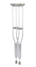 Aluminum Crutches Adult Small 4' 6"  5' 2"   Pair of Lightweight Height Adju...