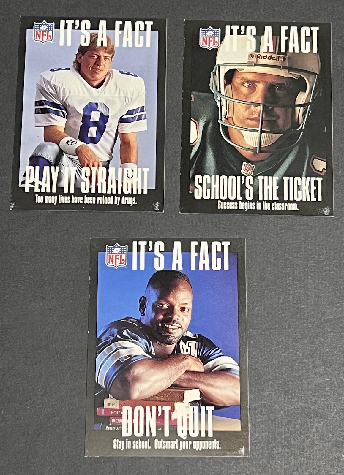 1994 FACT NFL Properties Artex Complete Set Troy Aikman Dan Marino Emmitt Smith