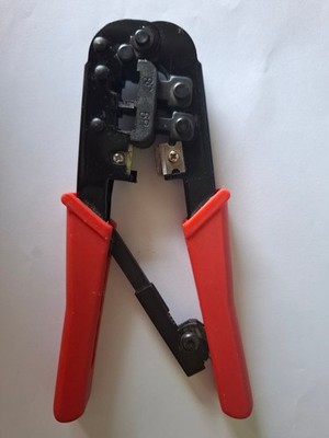 RJ45 RJ11 Network Cable Crimping Tool Cutter Stripper LAN Wire Plier