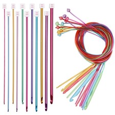Tunisian Crochet Hook Set with Cable, Smooth Afghan Hooks, Type A