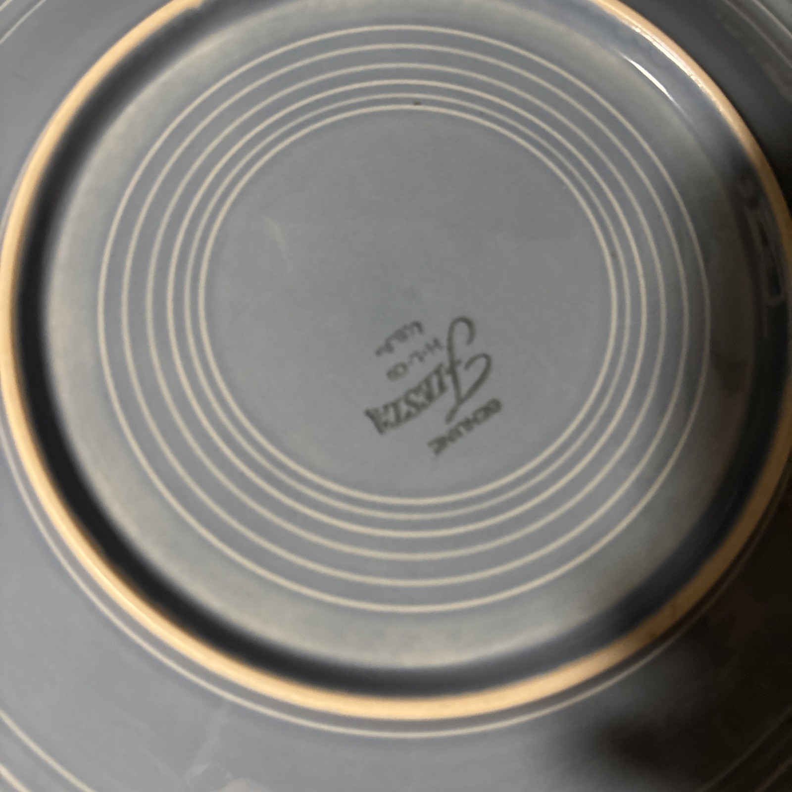 Vintage Fiesta HLO Dinner Plate Light Blue 10.5" Great Condition