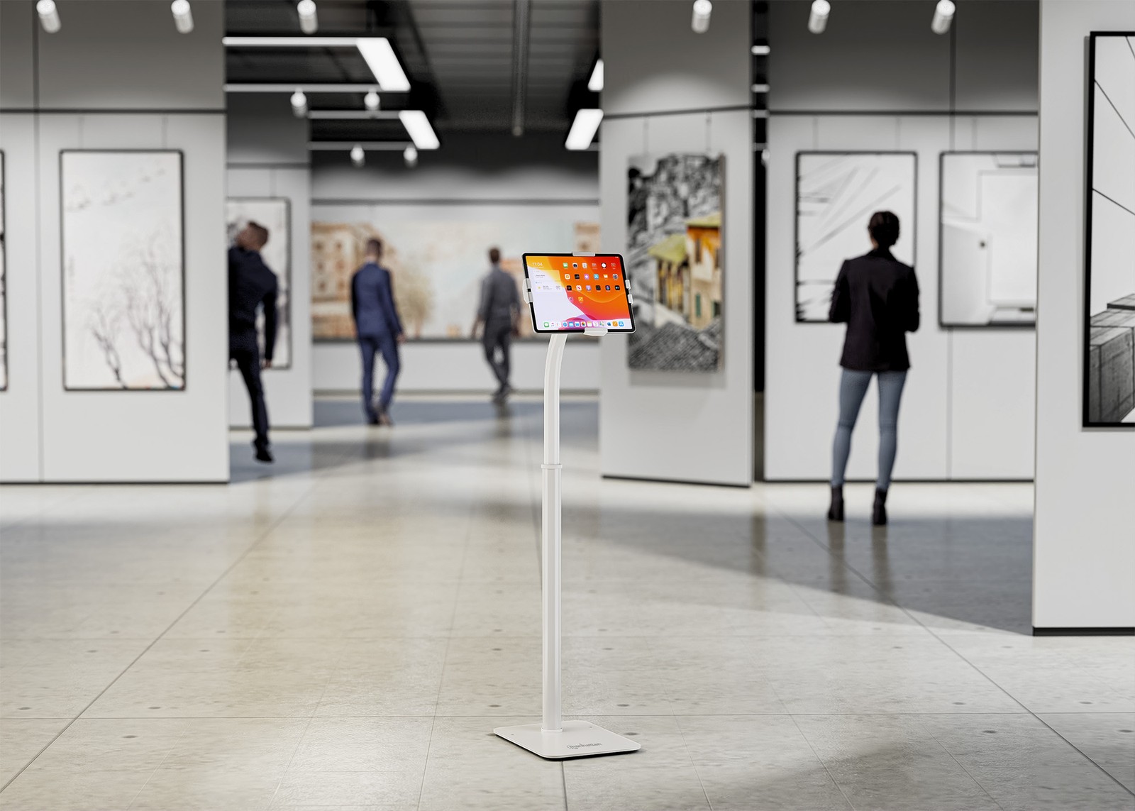 Manhattan Supporto da Pavimento Antifurto per Tablet 7,9-11'' con Rotazione 360° foto 6