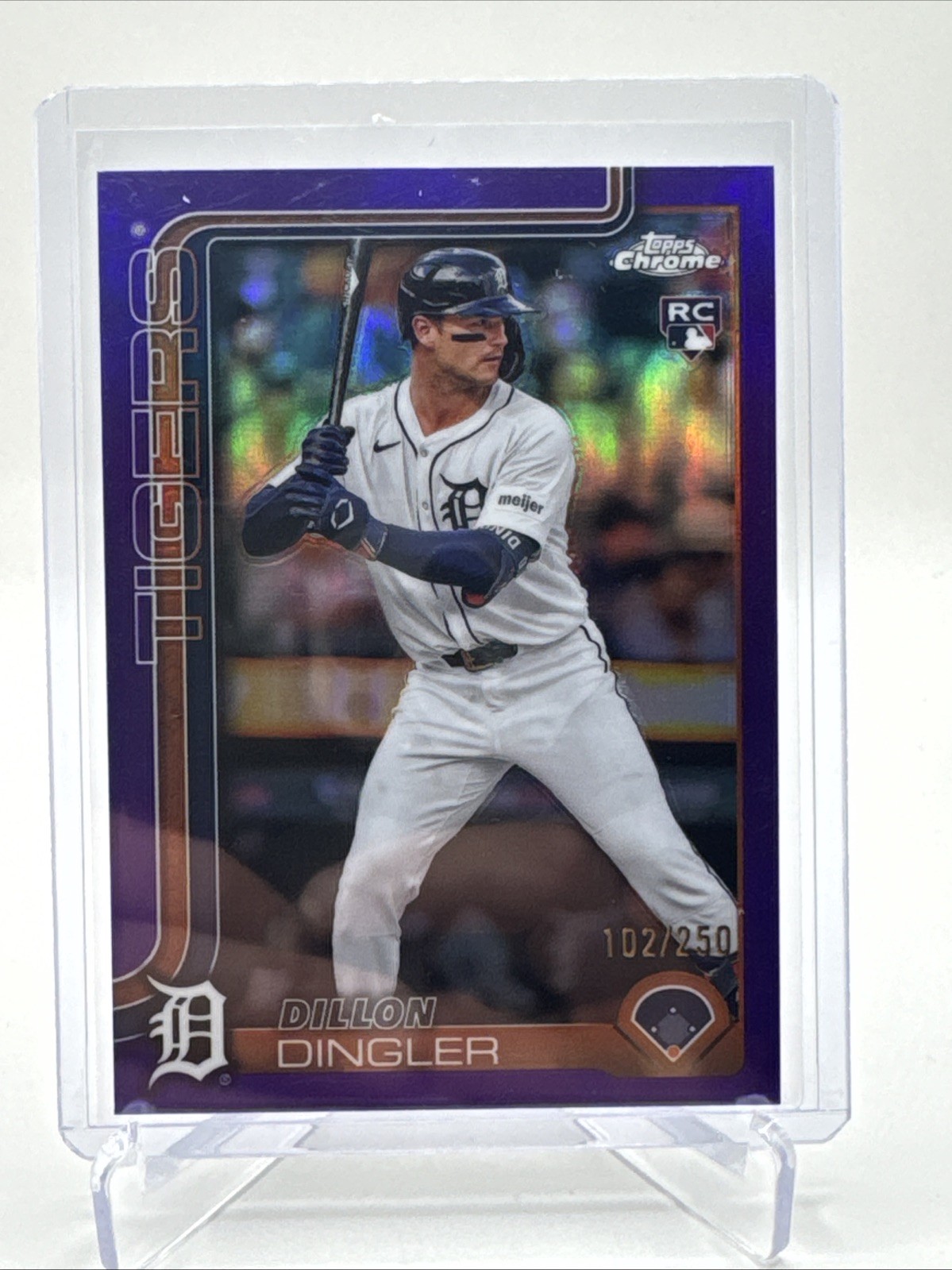 2025 Topps Chrome - Dillon Dingler #274 Purple Refractor /250 (RC)