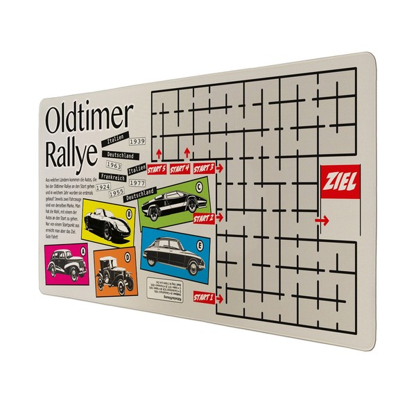 Oldtimer Rallye Schreibtischunterlage 89X40Cm XXL Mauspad-image