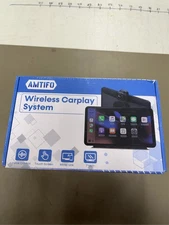 AMTIFO 7'' Wireless Apple CarPlay Screen - Plug & Play Portable CarPlay & Androi