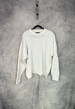 Vtg Eddie Bauer Crew Neck Sweater Men's XL Knit Heavyweight Fisherman Nautical