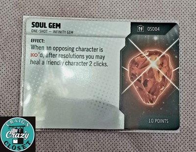 WizKids HeroClix Soul Gem 0S004 Collector's Trove Set New One-Shot Card