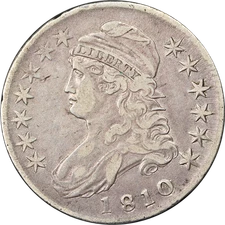 1810 Bust Half Dollar Nice XF 0-105 R.2 Great Eye Appeal Nice Strike