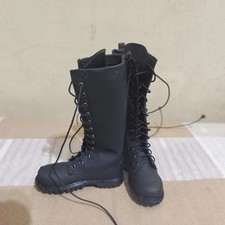 Male 1/6 Long Combat Boots Shoes Model Fit 12''Disassembles Feet Male Figure Toy