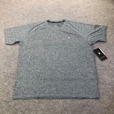 Spyder Rash Guard Shirt Mens XL Gray Flecked Swim UPF 30 Quick Dry S923154