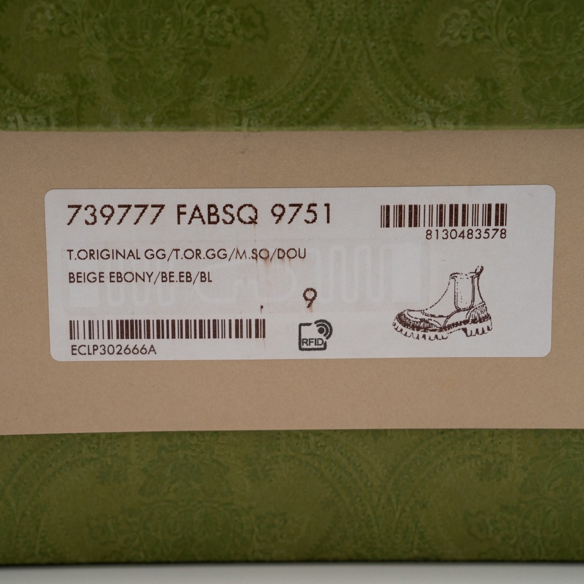 size 9G 9.5 US Gucci Boots Chelsea Beige Brown Black Canvas Ankle GG Monogram Gucci Monogram GG Mens Novo GG Canvas Chelsea Boots 10 Camel  main image 3