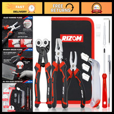 Glass Cutting Tool Kit - 2-20MM Cutter, 8" Nippers  Pliers for Stained Glass, T