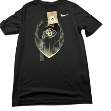 Nike Boys Colorado Buffaloes Dri-FIT Legend SS Tee Black Gold Medium B21364D