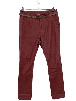 VERO MODA JEANS Röhrenhose Damen Hose Gr. DE 42 rot Casual-Look