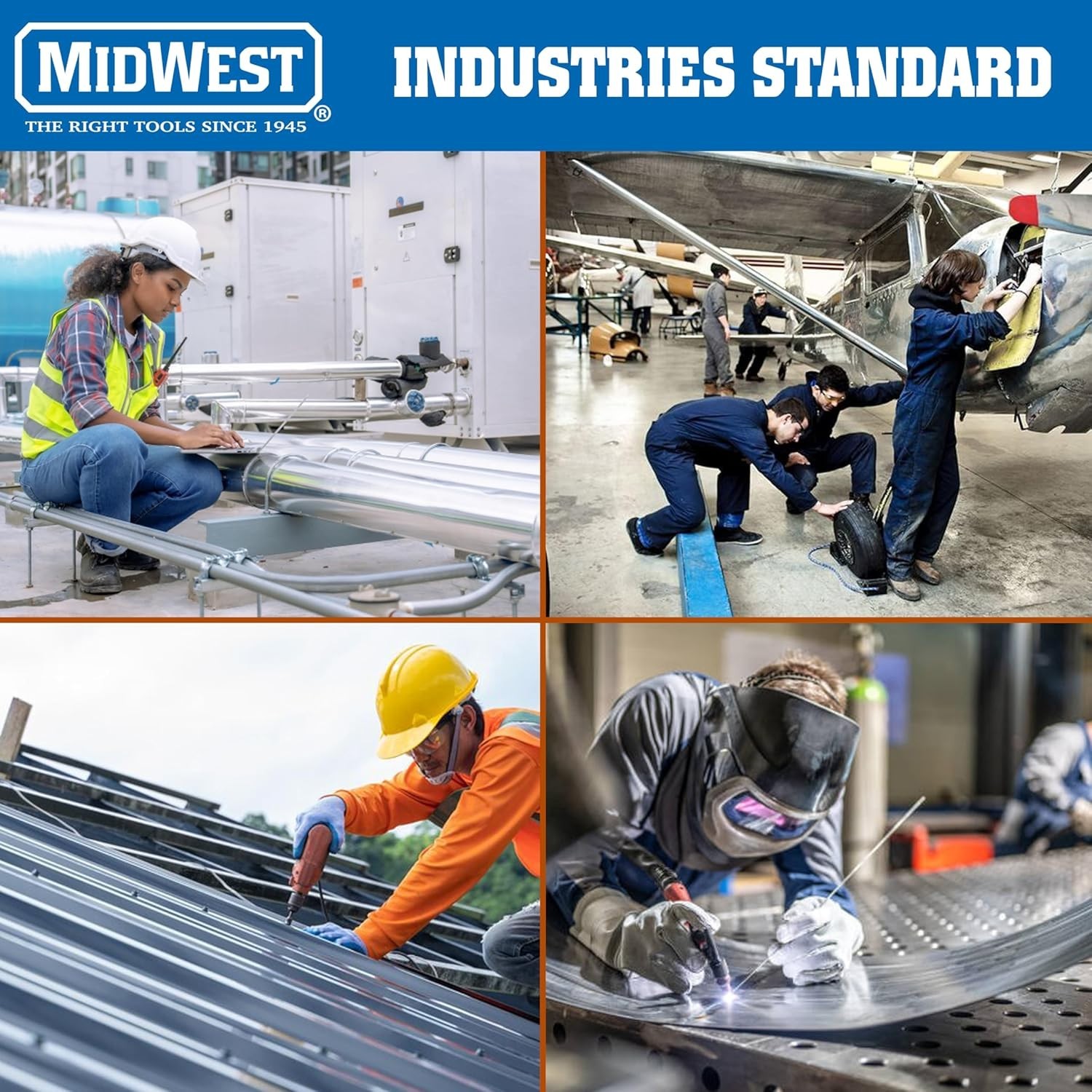 MIDWEST Power Cutters Long Cut Snip - Straight Cut Offset Tin Cutting Shears ...