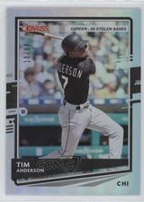 2020 Panini Donruss Career Stat Line 10/68 Tim Anderson #139 hg6