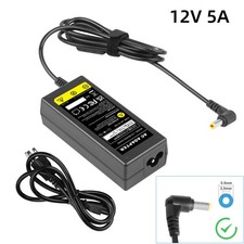 12V 5A AC DC Adapter Power Supply Charger 5.5mm 2.5mm For LED LCD Screen Monitor