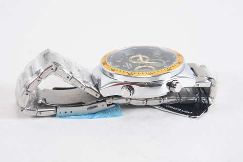 Q34E97- Orologio da polso Paterson Dual Time Cronografo Acciaio n.2960 con scatola - Foto 11 di 12