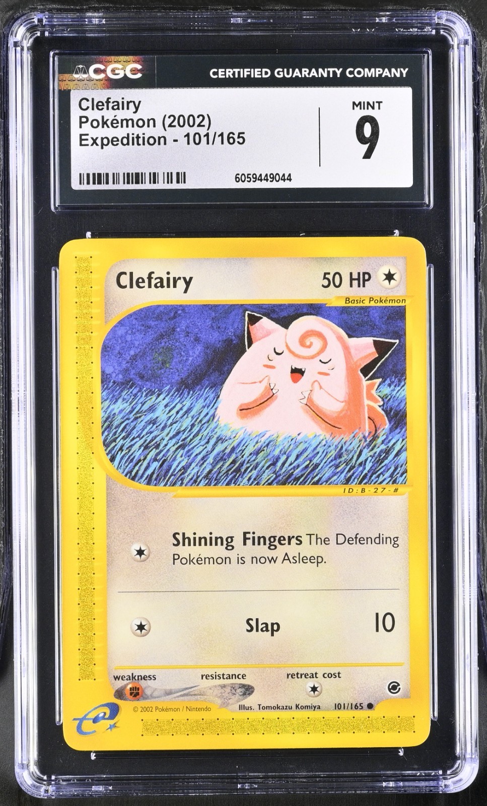 CGC 9 Clefairy 101/165 Expedition 2002 Pokemon Card