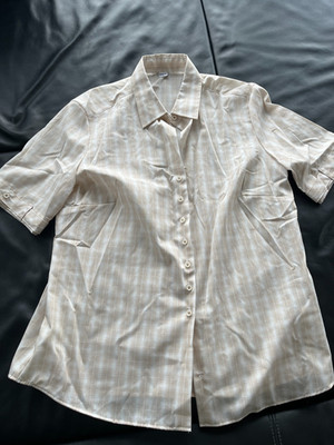 Elegant blouse by Eterna 100% cotton, size 44, new