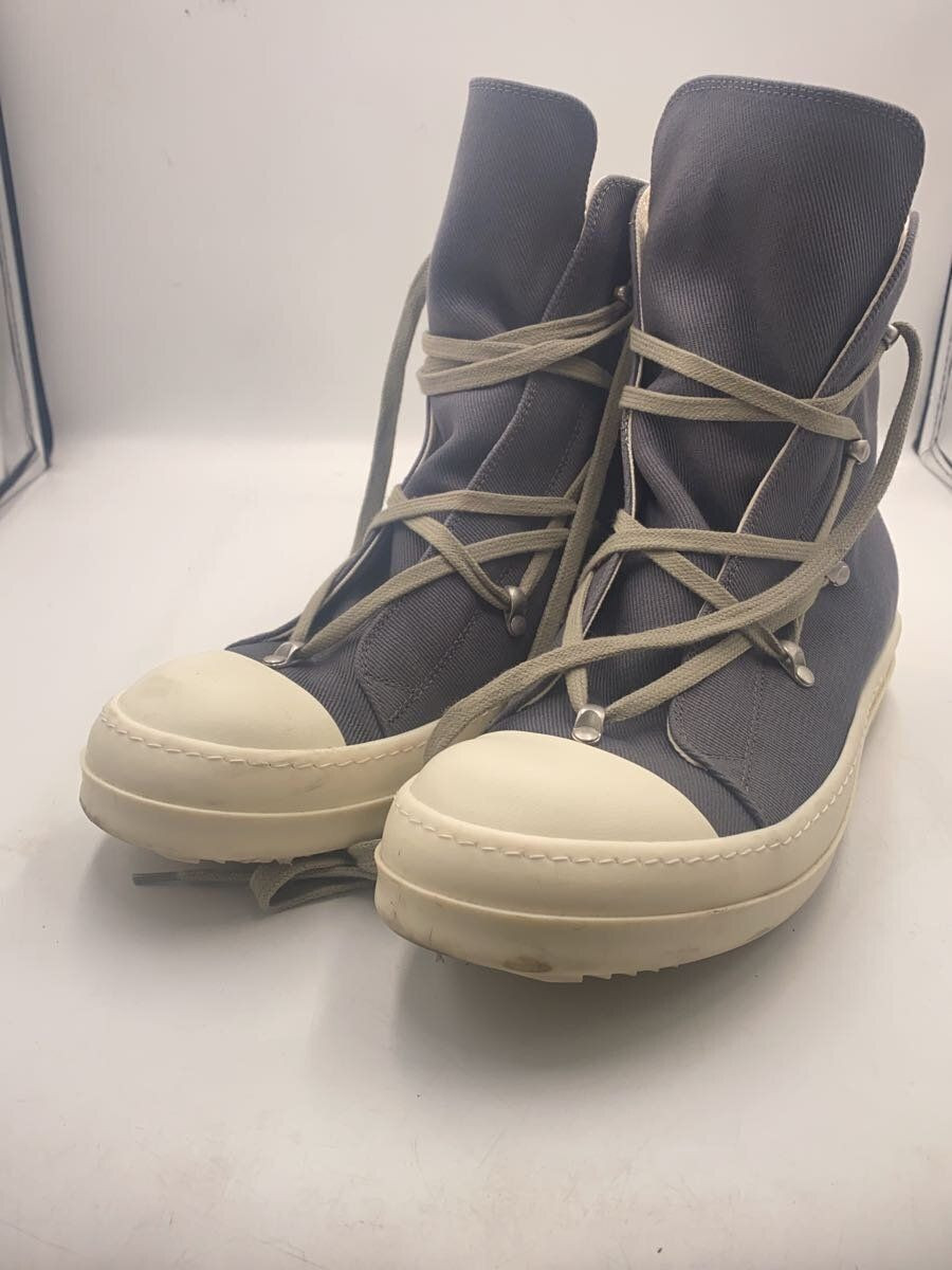 RICK OWENS DRKSHDW HIGH TOP SNEAKER 41 Gray CANVAS 62359 RICK OWENS DRKSHDW HIGH TOP SNEAKER 41 Gray CANVAS 62359