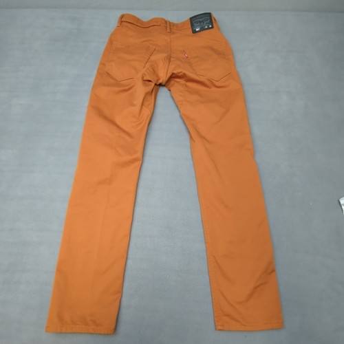 Levi 511 Men’s (30x31) Orange Brown Straight Stretch Commuter Green Pocket Pants - Picture 8 of 12