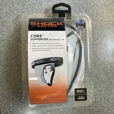 New Shock Doctor Core Athletic Supporter with Bio-Flex Cup Waist 34-36 Cup L