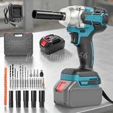1000Nm Cordless Impact Wrench Gun 1/2 Brushle...