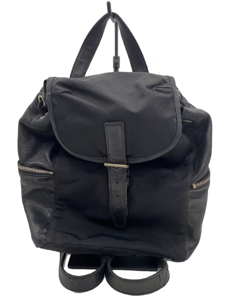 PRADA Backpack Nylon BLK Solid Authentic Rare Exc… - image 1