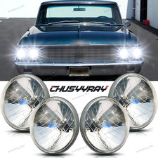 For Ford Galaxie 500 1962-1974 4pcs 5.75 5-34 Round Halogen Headlights Drl