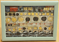 Kleiner gerahmter Kunstdruck - Friedensreich Hundertwasser -