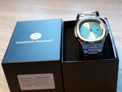 ''Constantin Durmond'', Herrenuhr, Solemire turquoise,