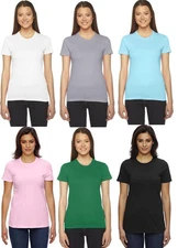 35 Pcs American Apparel Womens Juniors T-Shirts Wholesale Blanks Screen Printing