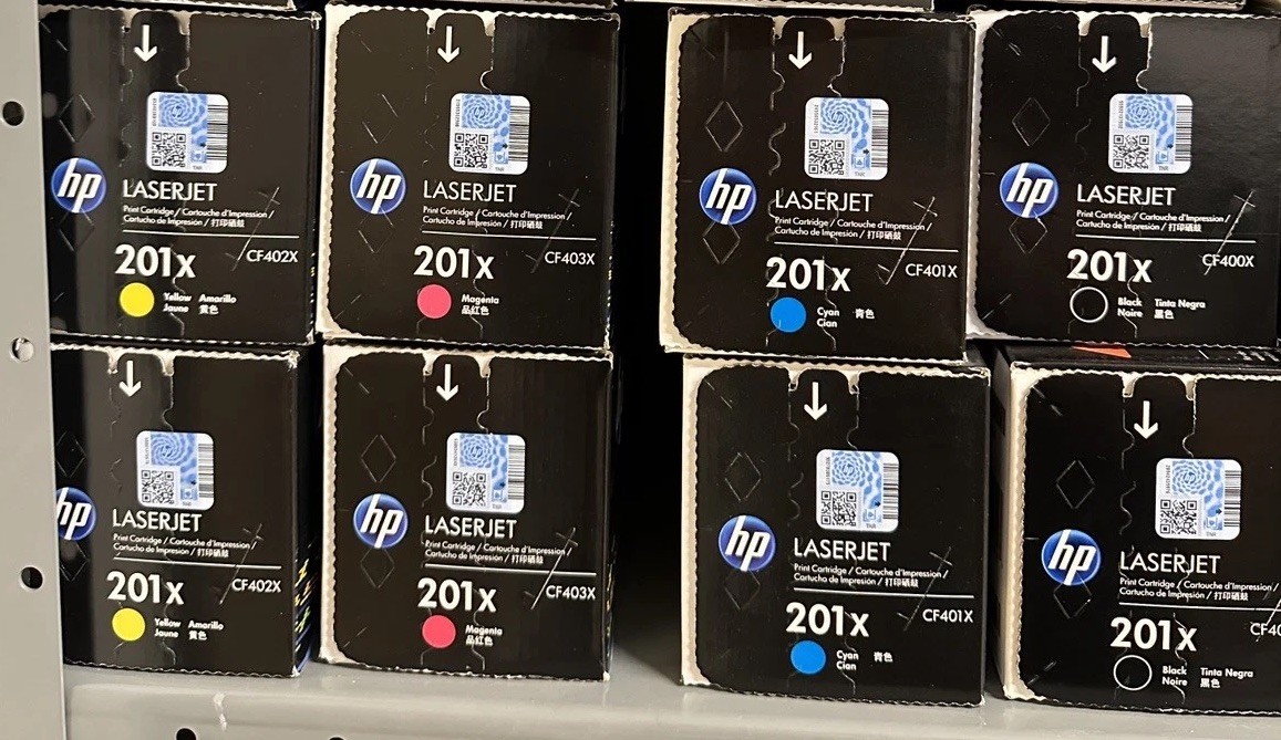 OEM HP 201X High Yield Toner Set CF400X-CF403X Black Cyan Magenta Yellow Sealed