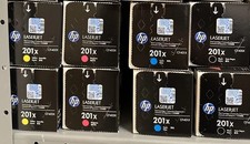 OEM HP 201X High Yield Toner Set CF400X-CF403X Black Cyan Magenta Yellow Sealed