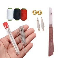 74PCS Big Eye Steel Needles Set, Stainless Steel Sewing Needle Kit 