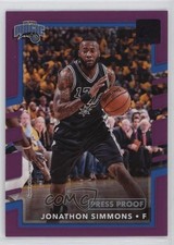 2017-18 Panini Donruss Press Proof Purple /199 Jonathon Simmons #109 0qr0