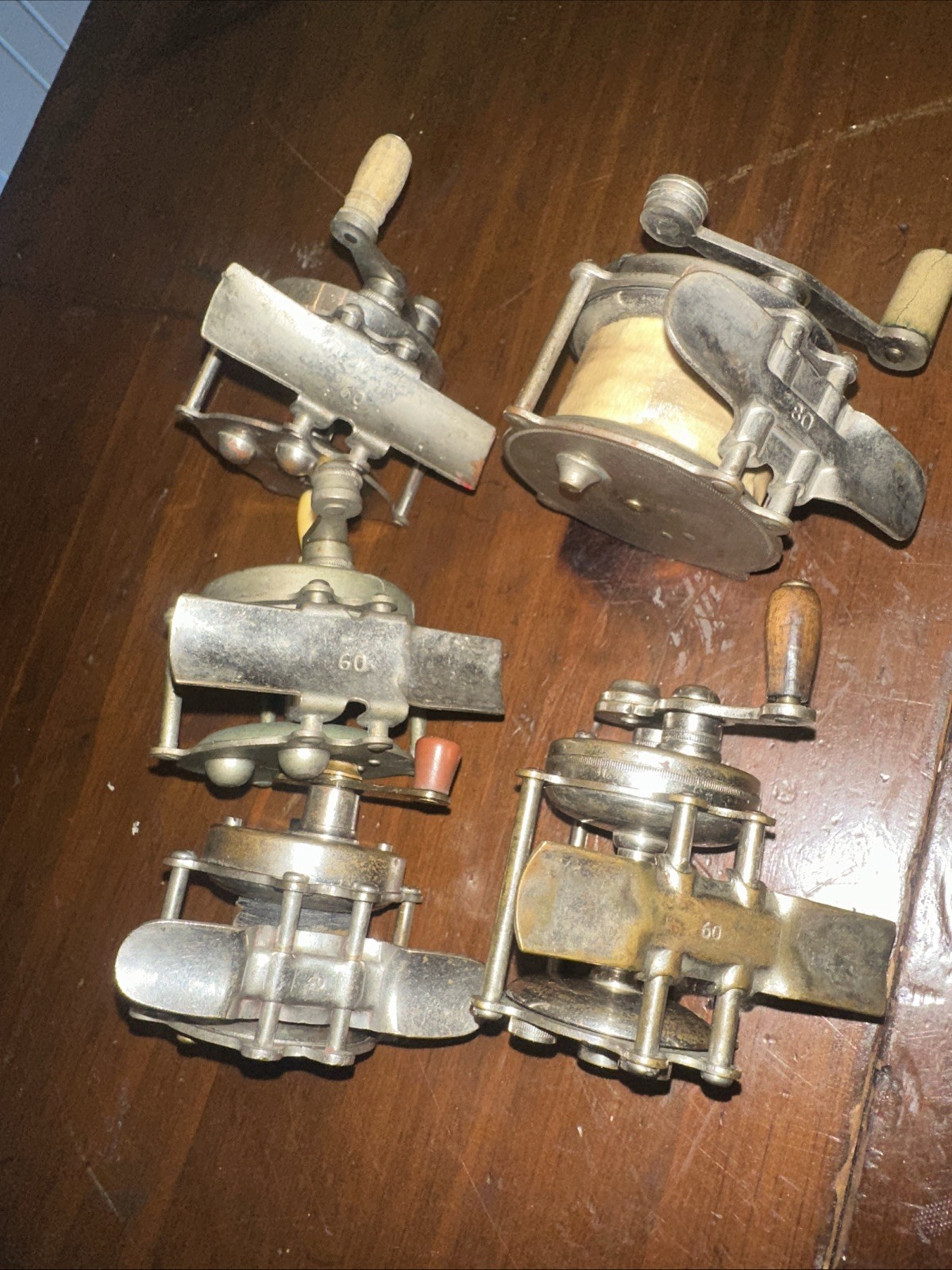 Vtg. Fishing Reels “Hendrix” And Unknown Reels Complete Good Condition